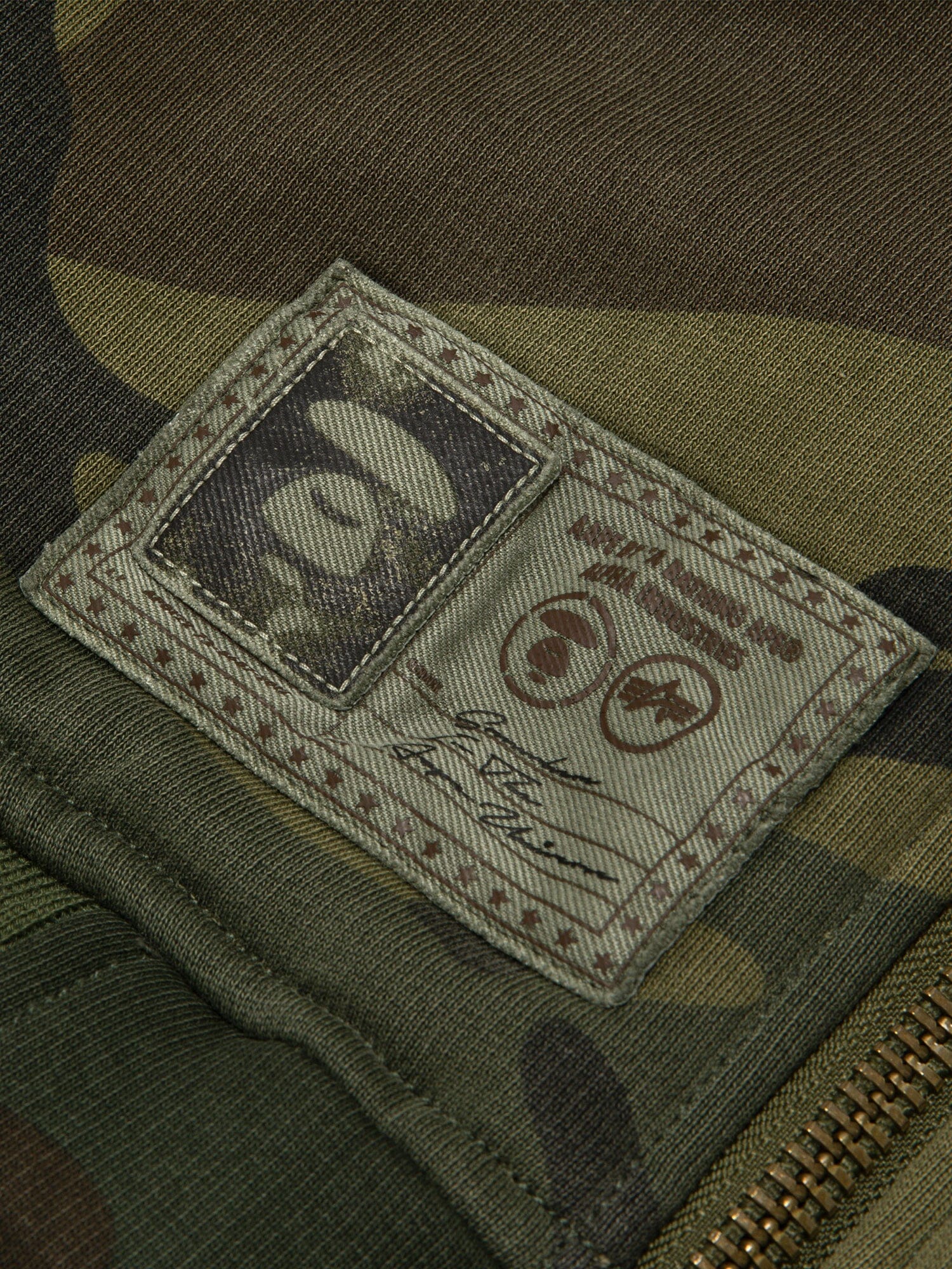 AAPE X ALPHA REVERSIBLE PADDED MA-1 QUILTED JACKET - Image 5
