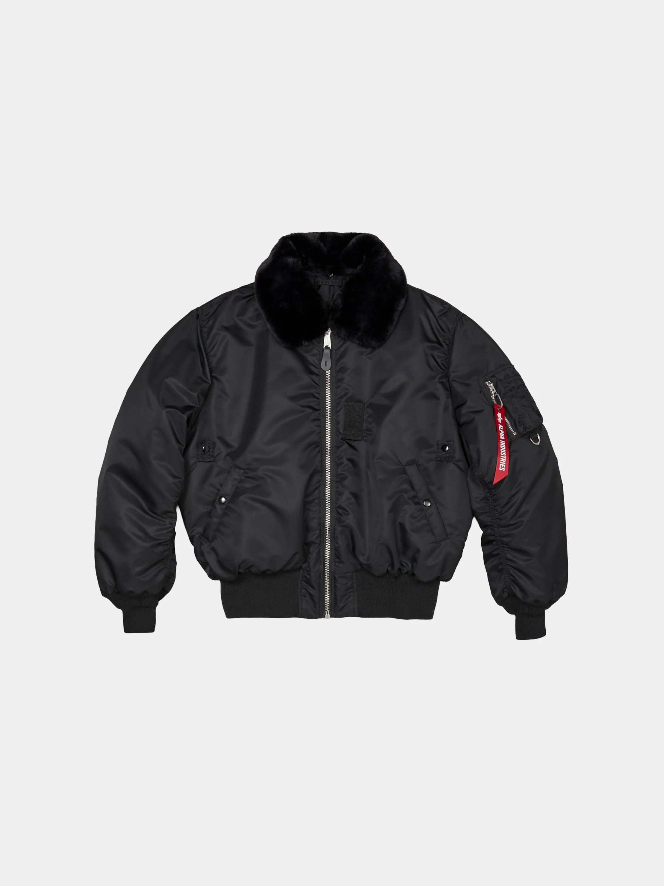 ALPHA X MASTERMIND REVERSIBLE FAUX MOUTON B-15 FLIGHT JACKET - Image 6