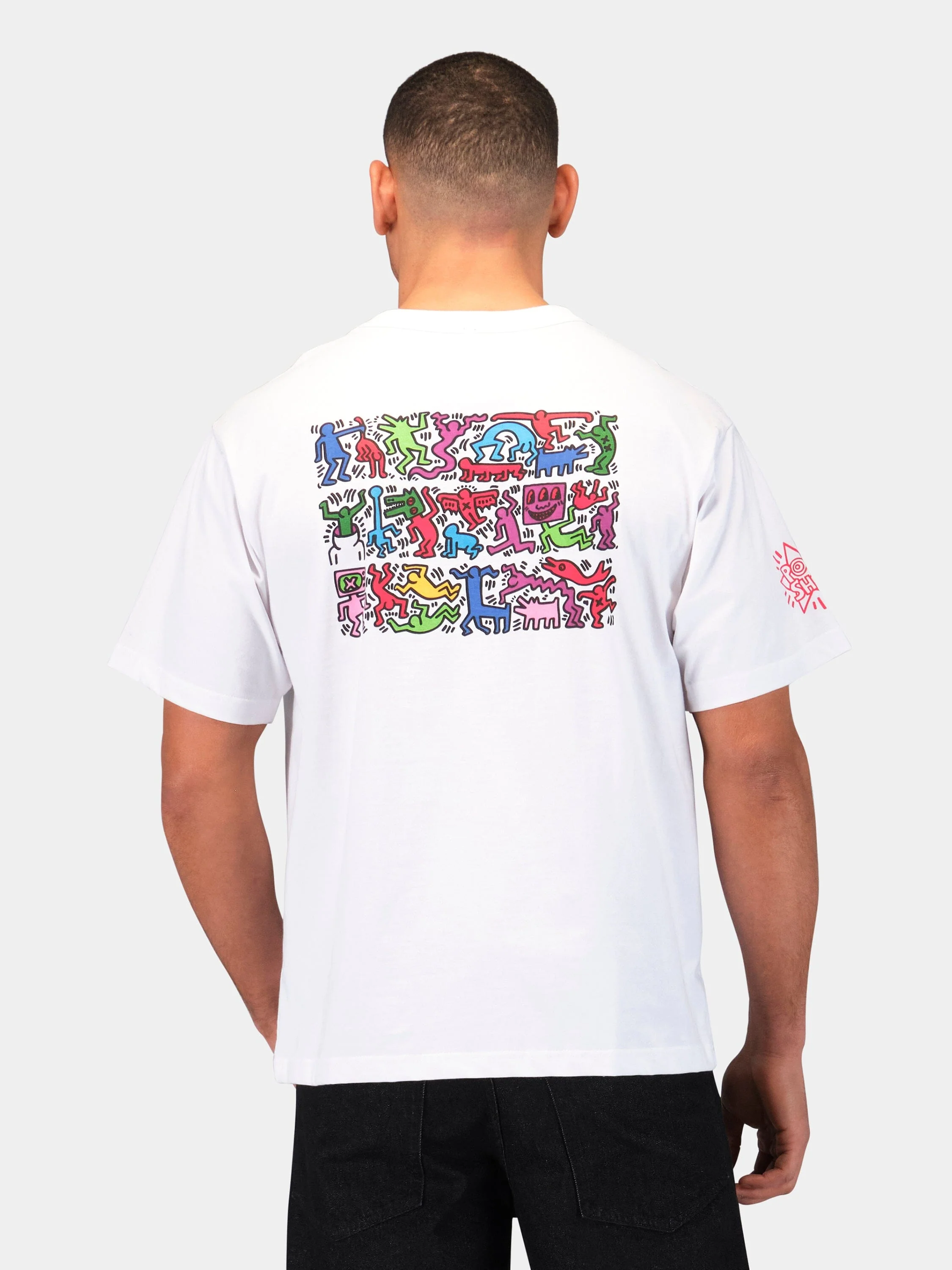 KEITH HARING X ALPHA GRAPHIC TEE "HEART MAN" - Image 8