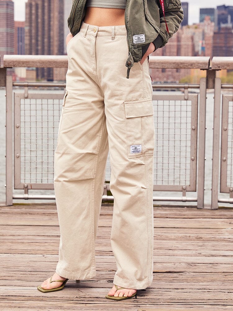 WOMEN'S M-65 CARGO PANT (LIMESTONE) - Image 3