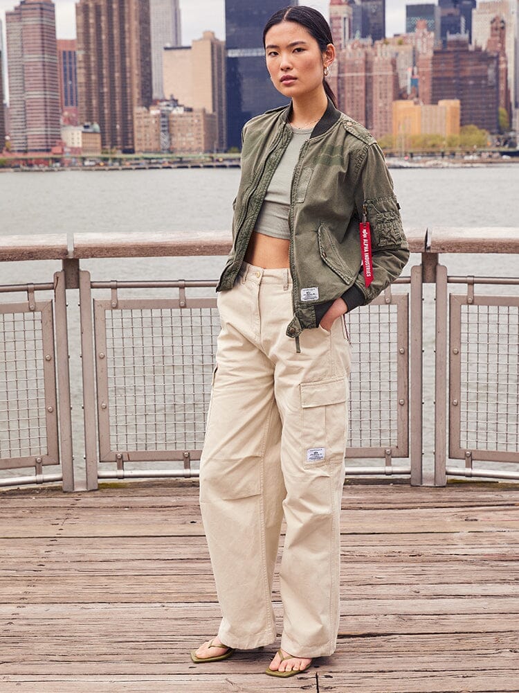 WOMEN'S M-65 CARGO PANT (LIMESTONE) - Image 5