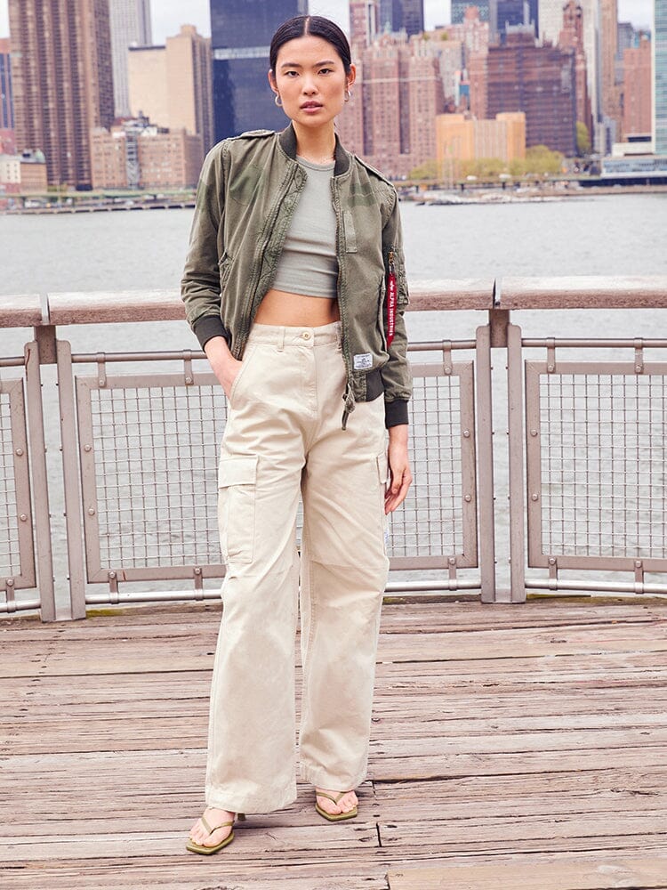 WOMEN'S M-65 CARGO PANT (LIMESTONE) - Image 6