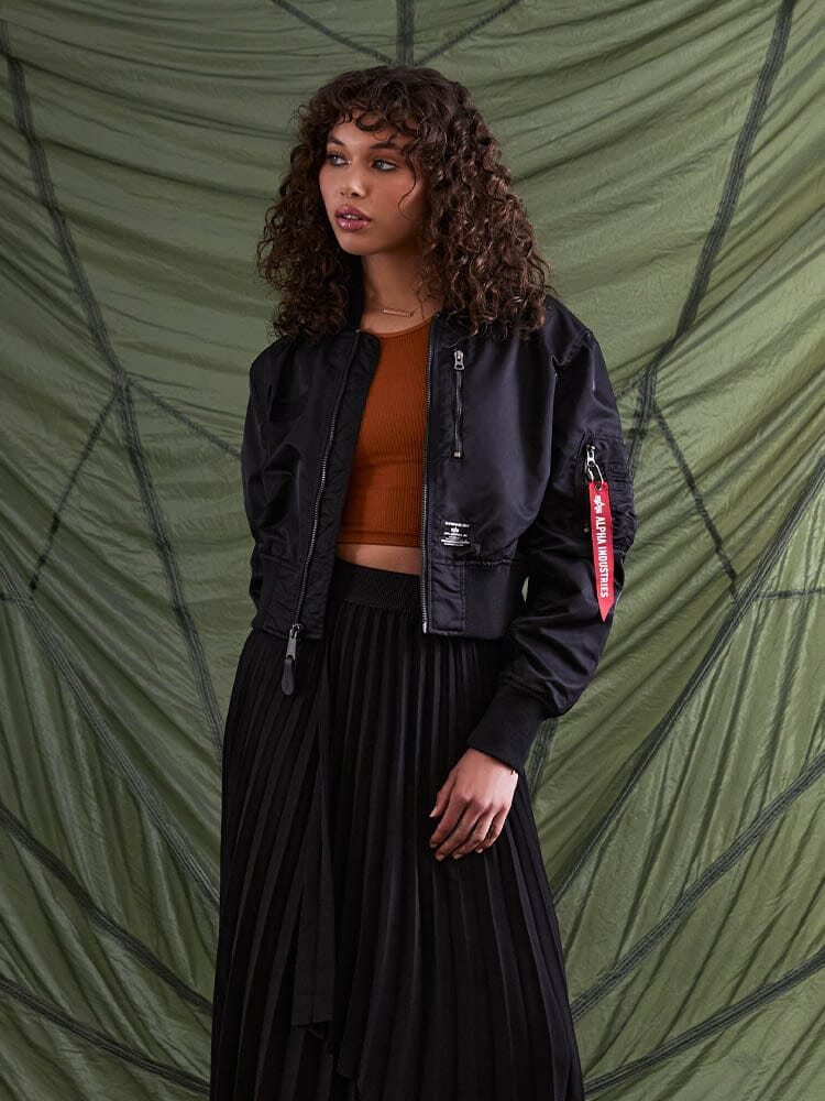 L-2B CROPPED GEN II BOMBER JACKET WOMENS - Image 9
